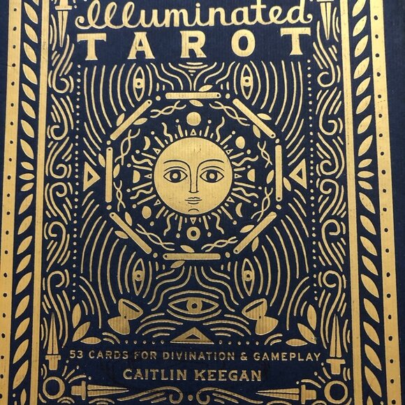 NIB The Illuminated Oracle Tarot 53 Cards Divination by Caitlin Keegan Navy Blue - Picture 7 of 8